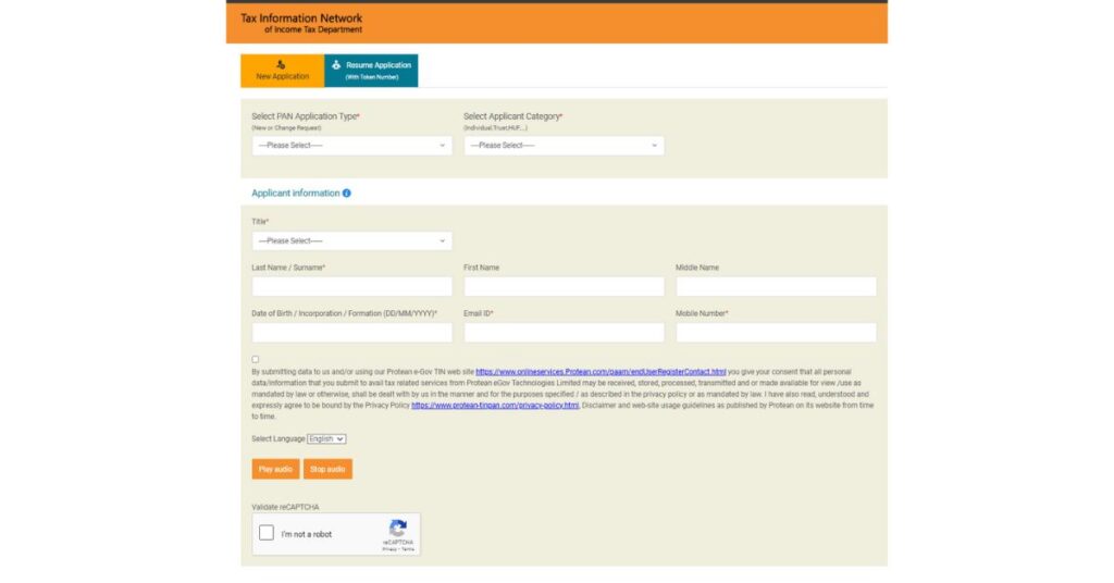 Pan Card Online Application_