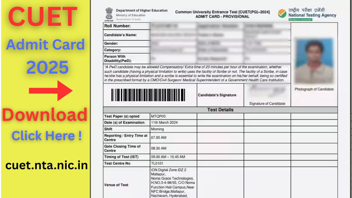 CUET Admit Card 2025